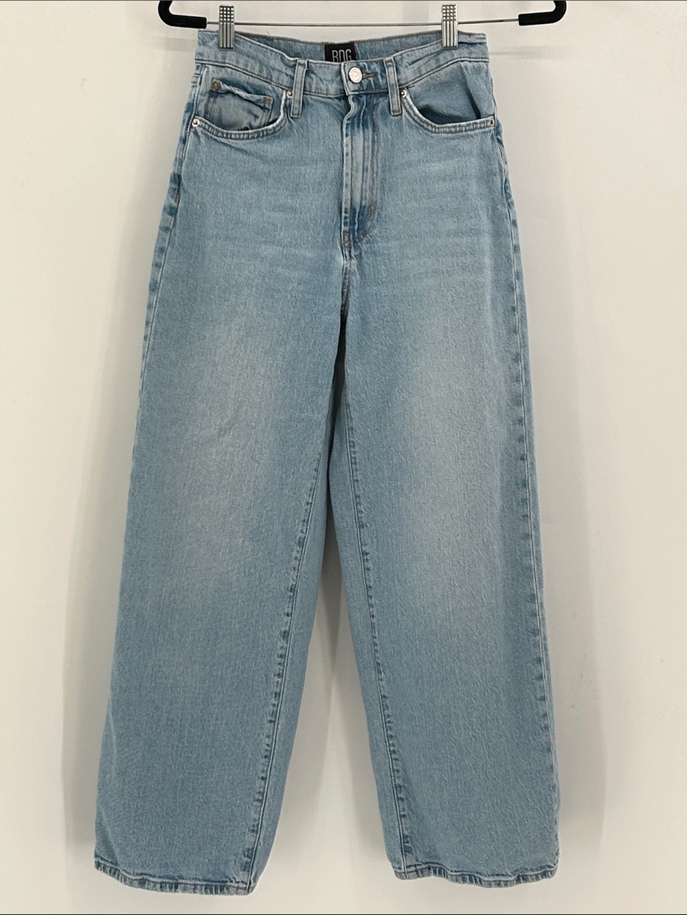 BDG Urban Outfitters High & Wide Leg Jeans Light Wash Size 27